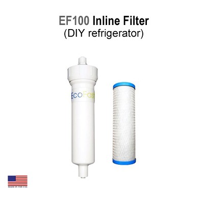 EcoFast™ EF100 InLine AquaMetix Water Filter (DIY refrigerator)